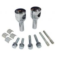 Nástavce řídítek Motorrad Burchard Old Style 22/25,4mm, 100mm - chrom